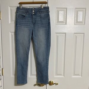 White House Black Market High Rise Blue Jeans